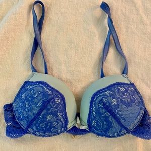 Cotton on body push up bra blue 32a